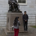 315-0612 Posing with Statue of John Harvard.jpg